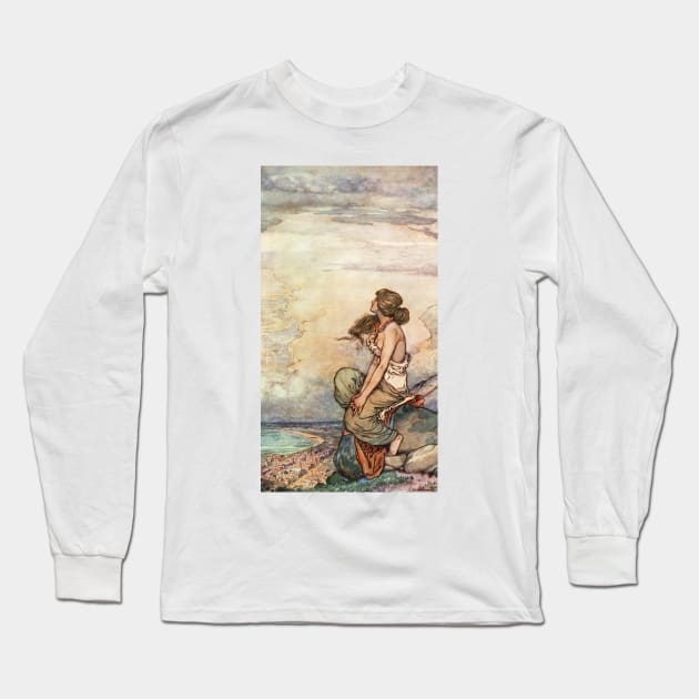 Capetown by William Heath Robinson Long Sleeve T-Shirt by vintage-art